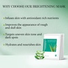 image:imageAloderma Aloe Sheet Mask 2 Pack  Hydrating Mask Brightening Mask  Made Within 12h of Harvest Farm Fresh Aloe Vera Skin Care Set