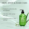 image:imageAloderma Aloe Vera Gel 2 Pack  500g Aloe Gel 300g Gel  Tea Tree Oil  Hydrating Moisturizing Soothing amp Softhening Aloe Vera Gel for Face Body Hair amp Scalp After Sun Care