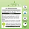 image:imageAloderma Brightening Face Cleanser with Organic Aloe amp Niacinamide 42 oz  Organic Aloe Vera based facial wash with papaya enzymes for everyday use Crueltyfree farmtoface formula in a 120 g tubeBrightening