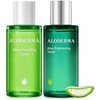 image:imageAloderma Aloe Vera Toner Set 2 Pieces  Hydrating Brightening Toners  Made within 12h of Harvest Hydrating Moisturizing Softening Skin Care Set with Fresh Aloe Vera