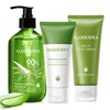 image:imageAloderma Oil Controlling Set 3 pcs  Hydrating Moisturizing Clearing  Aloe Clearing Gel Oil Controlling Cleanser 300g Aloe Vera Gel  Tea Tree Oil