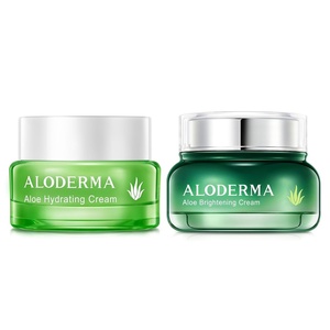 image:imageAloderma Aloe Face Cream Set 2 pieces  Hydrating Cream Brightening Cream  Hydrating Moisturizing Softening Nourishing Farm Fresh Aloe Vera Skin Care Set
