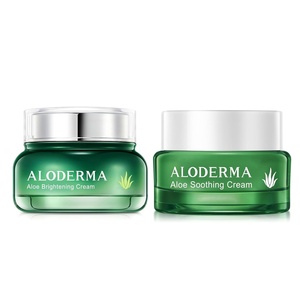 image:imageAloderma Aloe Face Cream Set 2 pieces  Soothing Cream Brightening Cream  Hydrating Moisturizing Softening Nourishing Farm Fresh Aloe Vera Skin Care Set
