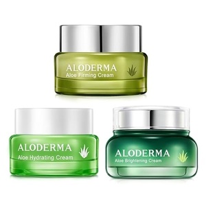 image:imageAloderma Aloe Face Cream Set 3 pieces  Farm Fresh Aloe Vera Skin Care Set  Hydrating Cream Firming Cream Brightening Cream  Hydrating Moisturizing Softening Nourishing Skin Care Set