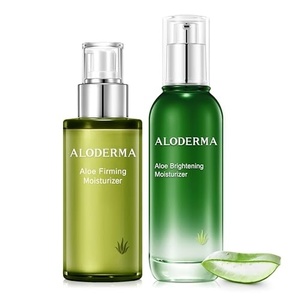 image:imageAloderma Aloe Face Moisturizer Set 2 Pcs  Farm Fresh Aloe Vera Skincare  Brightening Moisturizer Firming Face Lotion  Hydrating Moisturizing Softening Nourishing Skin Care Set