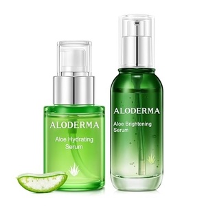 image:imageAloderma Aloe Face Serum Set 2 Pieces  Hydrating Serum Brightening Serum  Made within 12h of Harvest Hydrating Moisturizing Softening Skin Care Set