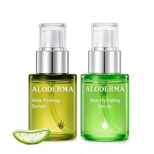 image:imageAloderma Aloe Face Serums Set 2 Pieces  Hydrating Serum Firming Serum  Farm Fresh Aloe Vera Skincare Hydrating Moisturizing Softening Skin Care Set