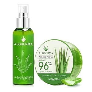 image:imageAloderma Aloe Hydrating Set  Botanical Hydrating Mist 200g Aloe Vera Gel  Made Within 12h of Harvest Farm Fresh Aloe Vera Hydrating amp Moisturizing Skin Care Set