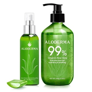image:imageAloderma Aloe Hydrating Set  Botanical Hydrating Mist Pure Aloe Vera Gel  Made Within 12h of Harvest Farm Fresh Aloe Vera Hydrating amp Moisturizing Skin Care Set