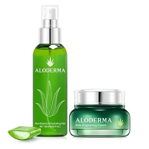 image:imageAloderma Aloe Hydrating Set  Brightening Cream Botanical Hydrating Mist  Made Within 12h of Harvest Farm Fresh Aloe Vera Hydrating amp Moisturizing Skin Care Set