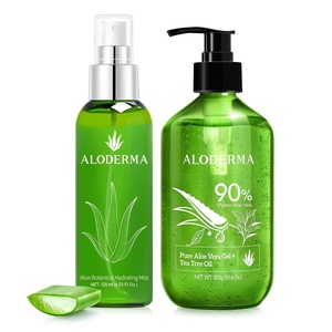 image:imageAloderma Aloe Hydrating Set  Hydrating Mist Aloe Vera Gel  Tea Tree Oil  Made Within 12h of Harvest Farm Fresh Aloe Vera Hydrating amp Moisturizing Skin Care Set