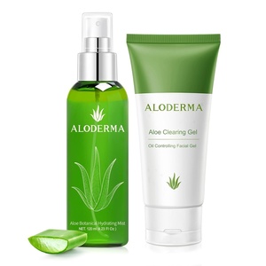 image:imageAloderma Aloe Hydrating Set  Oil Controlling Gel Botanical Hydrating Mist  Made Within 12h of Harvest Farm Fresh Aloe Vera Hydrating amp Moisturizing Skin Care Set