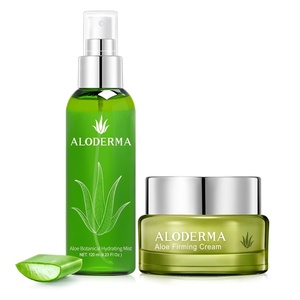 image:imageAloderma Aloe Nourishing Set  Botanical Hydrating Mist Firming Cream  Made Within 12h of Harvest Farm Fresh Aloe Vera Hydrating amp Nourishing Skin Care Set