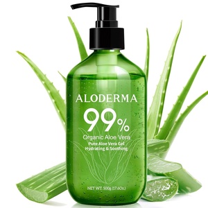image:imageAloderma Aloe Vera Gel  Large 176oz Value Pump  Made within 12 Hours of Harvest with 99 Organic Aloe Vera Lightweight NonSticky for Sunburns Natural Soothing Aloe Vera for Face amp Hair176 Fl Oz Pack of 1