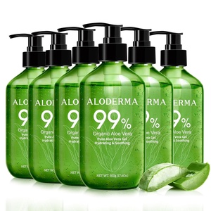 image:imageAloderma Aloe Vera Gel  Large 176oz Value Pump  Made within 12 Hours of Harvest with 99 Organic Aloe Vera Lightweight NonSticky for Sunburns Natural Soothing Aloe Vera for Face amp Hair176 Fl Oz Pack of 6