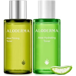 image:imageAloderma Aloe Vera Toner Set 2 Pieces  Hydrating Toner Firming Toner  Made within 12h of Harvest Hydrating Moisturizing Softening Skin Care Set with Fresh Aloe Vera