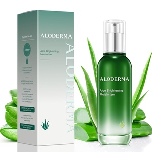 image:imageAloderma Brightening Face Moisturizer 75 Organic Aloe Niacinamide 35 oz  Lightweight daily lotion for dull and tired skin Features squalane amp vitamin C to even texture and tone safely day or nightBrightening