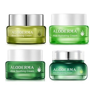 image:imageAloderma Face Cream Set 4 pieces  Farm Fresh Aloe Vera Skin Care Set  Hydrating Cream Firming Cream Soothing Cream Brightening Cream