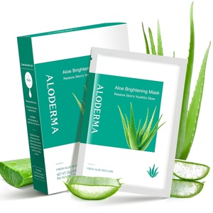 image:imageAloderma Firming Face Sheet Masks with 89 Organic Aloe Vera 5 Pack  Formulated for agedefying results with hyaluronic acid amp arginine Intense hydration amp nourishment for plump supple skinBrightening