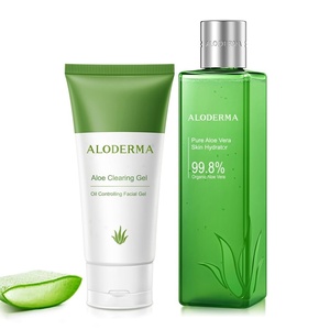 image:imageAloderma Oil Controlling Set 2 pcs  Aloe Clearing Gel Aloe Skin Hydrator  Hydrating Moisturizing Soothing amp Softhening Skin Care Set for Normal Combination amp Oily Skin