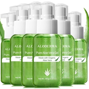 image:imageAloderma Pure Aloe Vera Gel Made within 12 Hours of Harvest with 99 Organic Aloe Vera for Easy Travel Size for Body Face amp Scalp Cooling Soothing Relief for Skin amp Sunburn 3blts353 Fl Oz Pack of 6