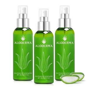 image:imageAloderma Refreshing Hydrating Face Mist with Organic Aloe Vera 120 ml  Bottled 12 hours after harvest 423 oz botanical spray featuring squalane amp panthenol for daily makeup prep and dry skin care3